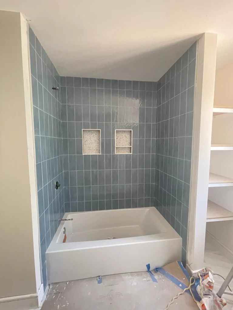 Bright kitchen with recessed lighting and new fixtures