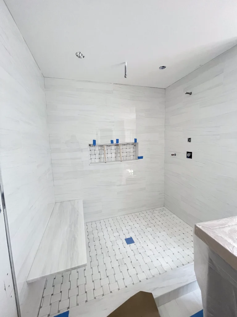 Spacious kitchen with center island and seating