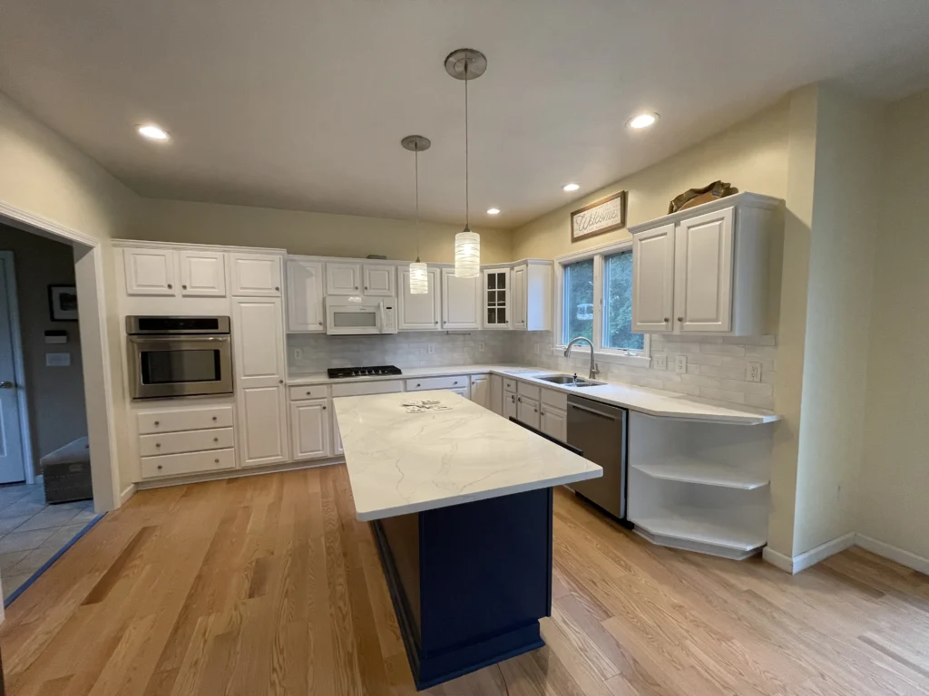 Master bathroom remodel with double vanity