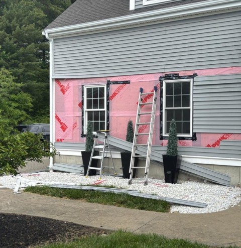 Exterior Painting project in Milford, MA by Regulus Construction