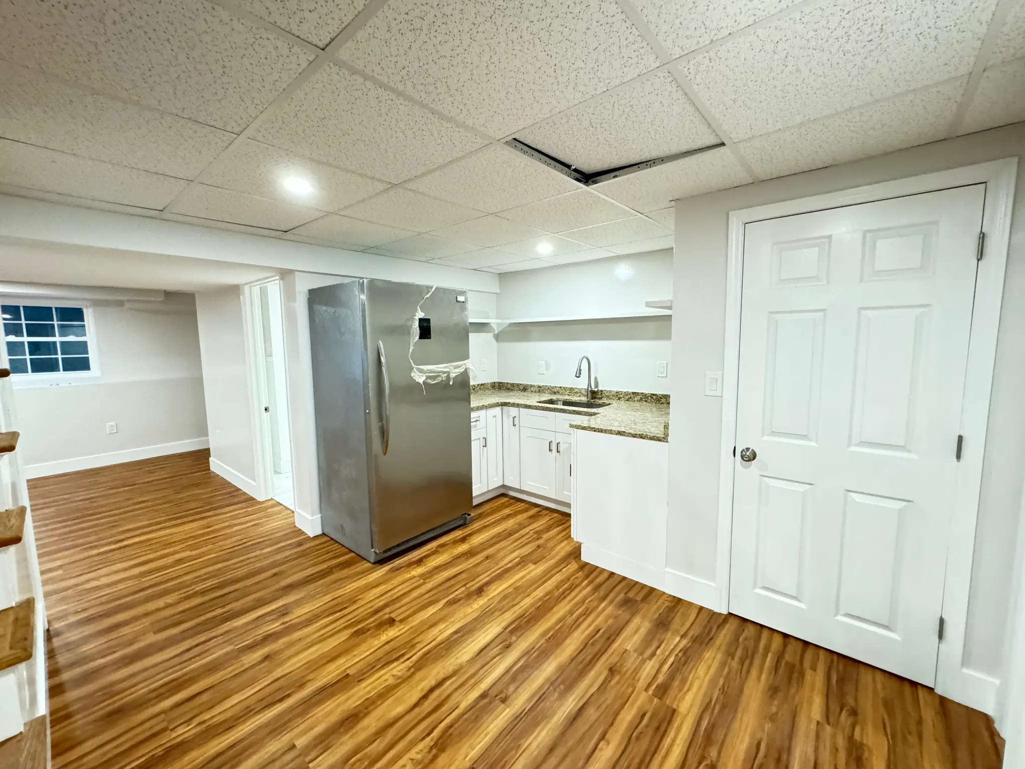 Basement finishing with bathroom addition in Massachusetts