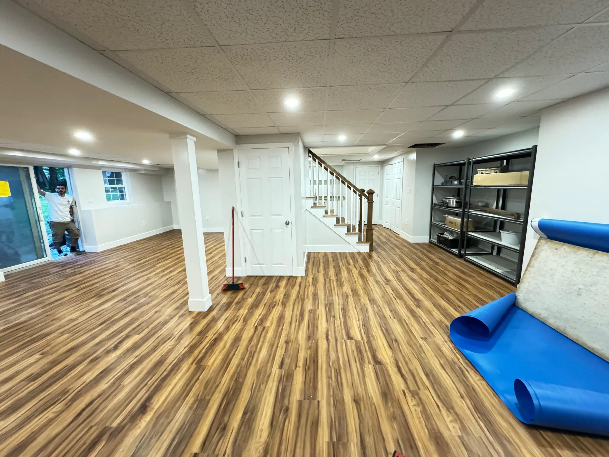 Basement remodel guest suite by Regulus Construction MA