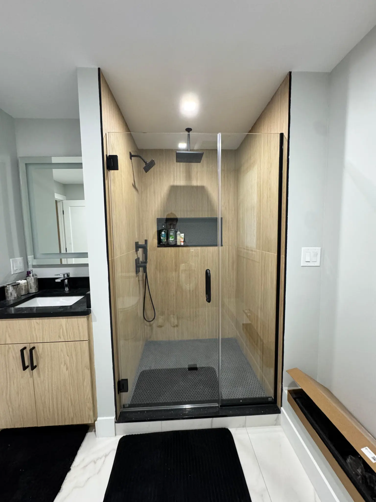 Bathtub and tile surround remodel by Regulus Construction in MetroWest MA