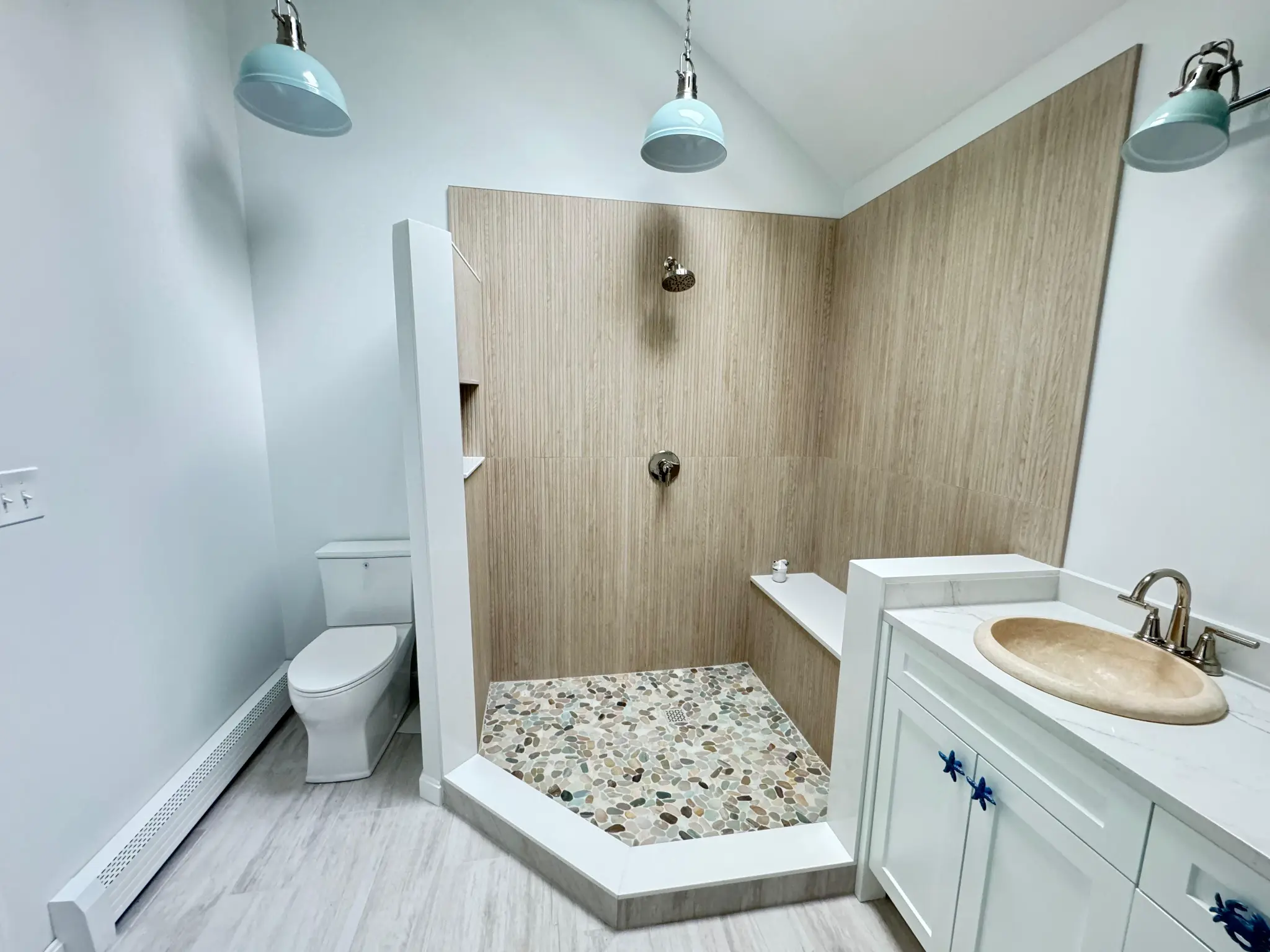 Walk-in shower remodel by Regulus Construction in Massachusetts