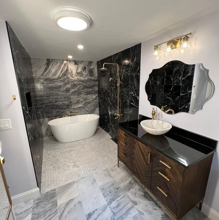 Bathroom remodeling process in Medway MA