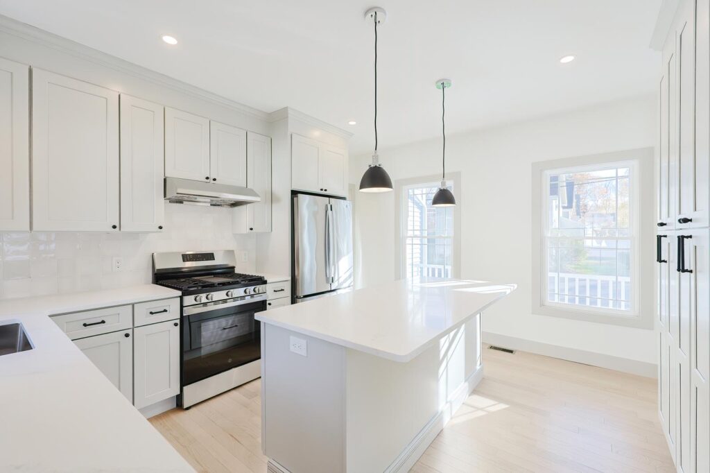Luxury kitchen with built-in appliances