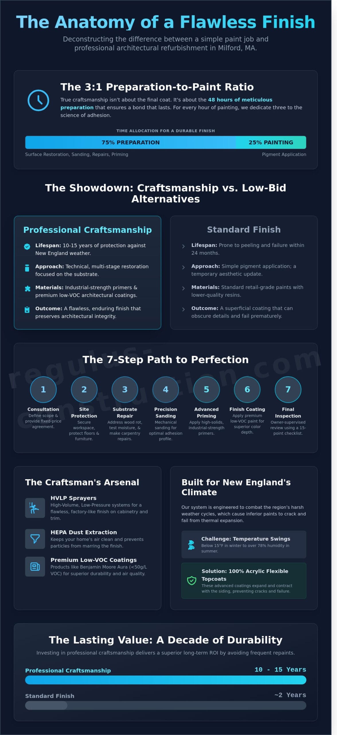 Professional Painters in Milford, MA: A Guide to High-End Craftsmanship (2026) - Infographic