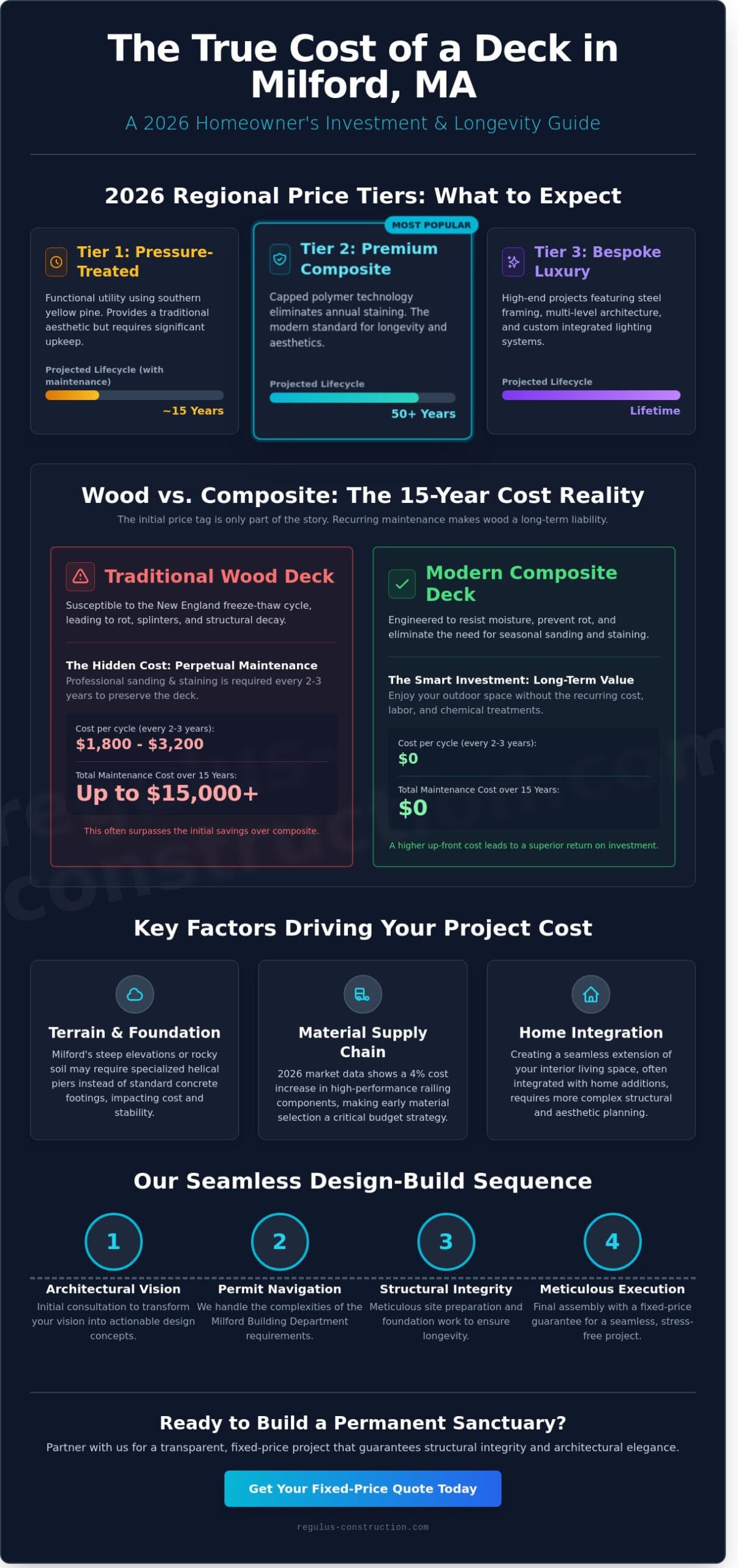 Cost to Build a Deck in Milford, MA: 2026 Price & Investment Guide