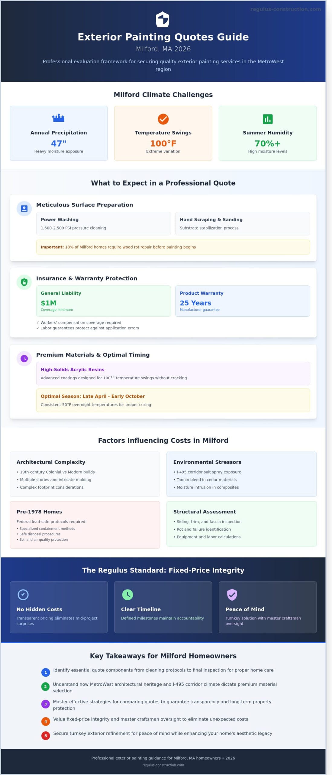 Securing Accurate Exterior Painting Quotes in Milford, MA: A Homeowner’s 2026 Guide